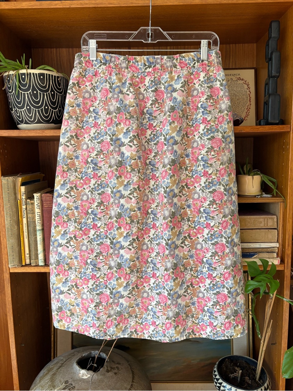 Vintage 90s Floral Prairie Skirt L CottageCore - Picture 6 of 6